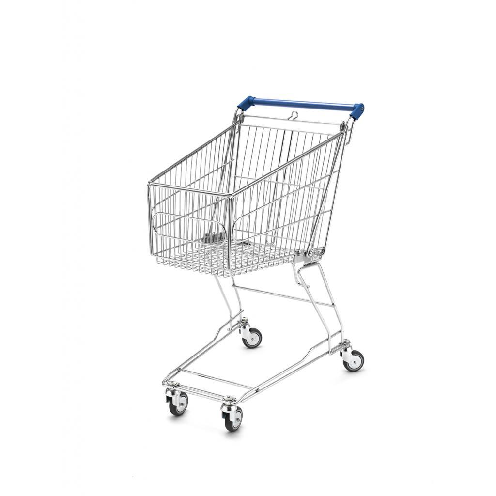 Supermarket shopping trolley 60L blue