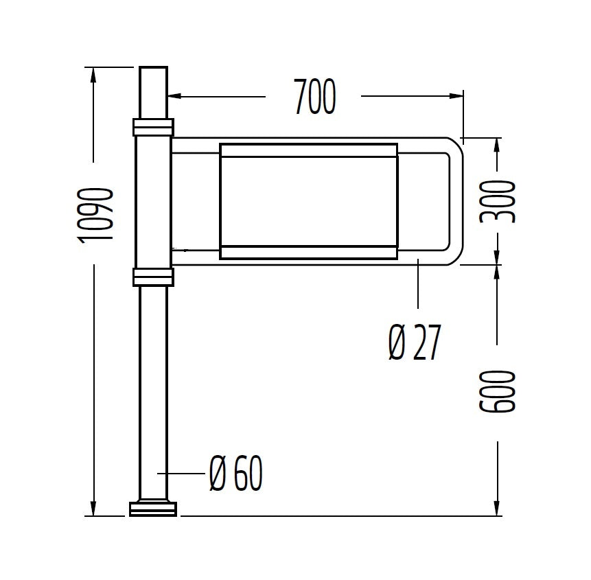 Wanzl Manual Swing Gate Bi-Directional