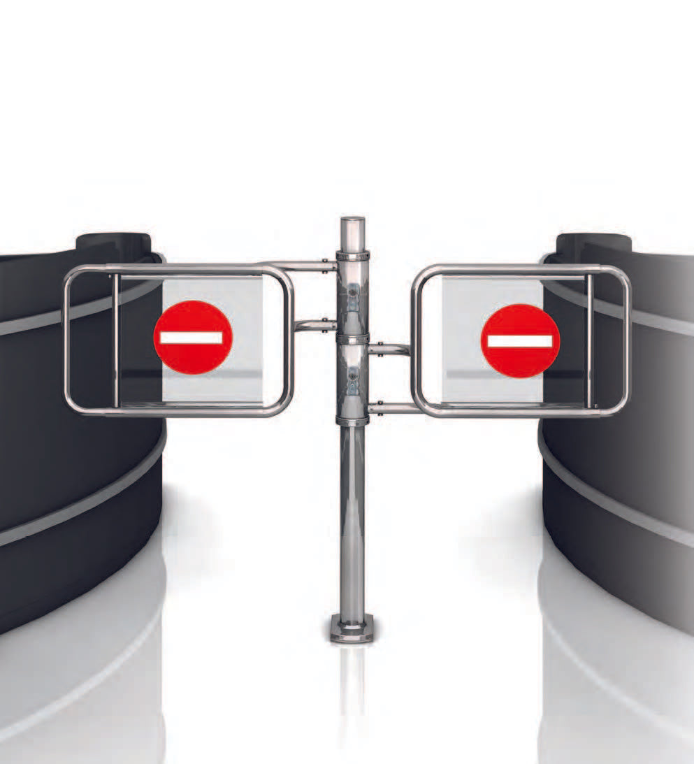 Wanzl Tandem Manual Mechanical Swing Gate | Checkout Gate