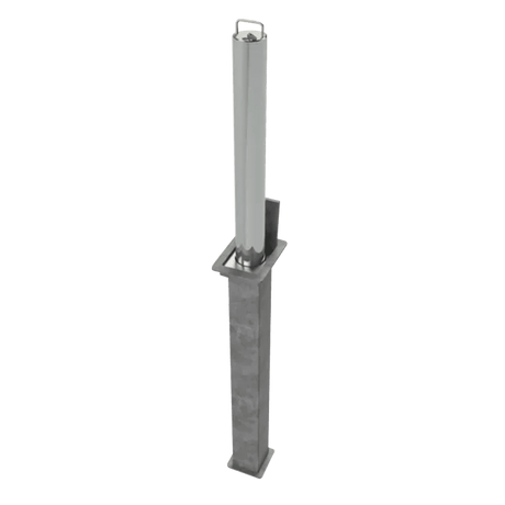 Telescopic Parking Post (Heavy Duty) | Galvanised or Stainless Steel - Store Fittings Direct