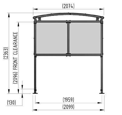 The Blencoe Eco Smoking Shelter | Budget Vape Hut - Store Fittings Direct