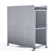 The Eaton Bin Store with Mesh Doors | Secure Storage Shelter - Store Fittings Direct