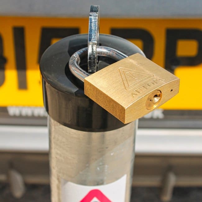 Toplok Folding Parking Post - Store Fittings Direct