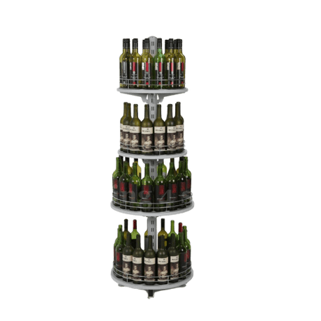 Totem Wine Rack Tower Display - Store Fittings Direct