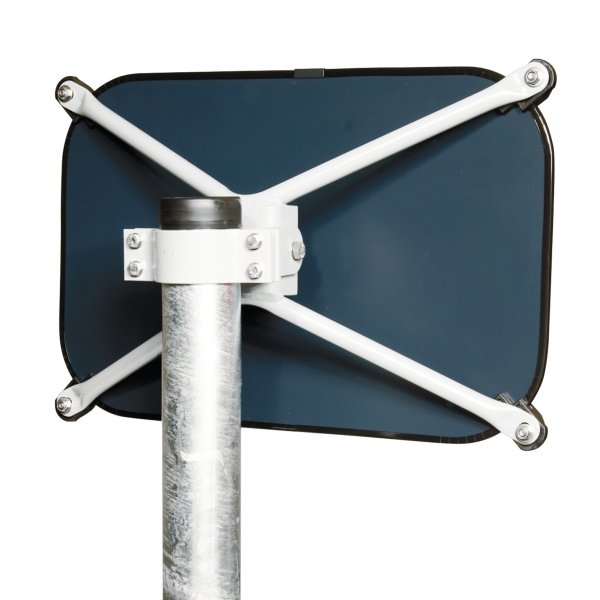 Traffic Mirror Sign Post | Galvanised With Top Cap