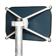 Traffic Mirror Sign Post | Galvanised With Top Cap - Store Fittings Direct