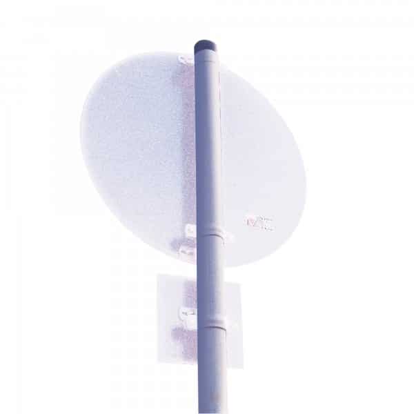 Traffic Mirror Sign Post | Galvanised With Top Cap