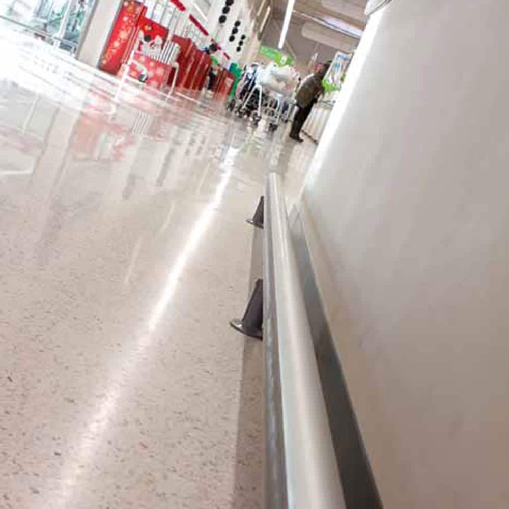 Trolley Guide Rail TGR | Protection Rail - Store Fittings Direct
