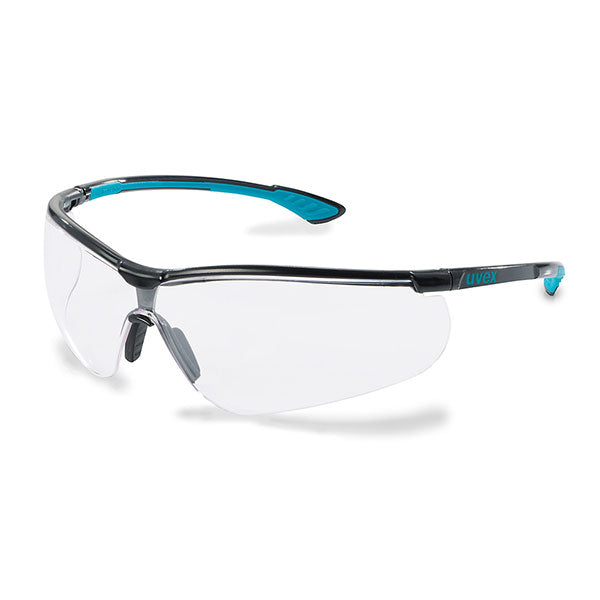 Uvex Sportstyle Blue Frame Safety Glasses