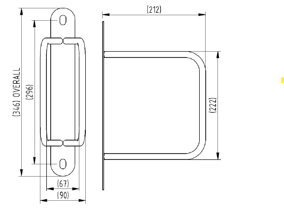 Wall Mounted Cycle Holder - Store Fittings Direct