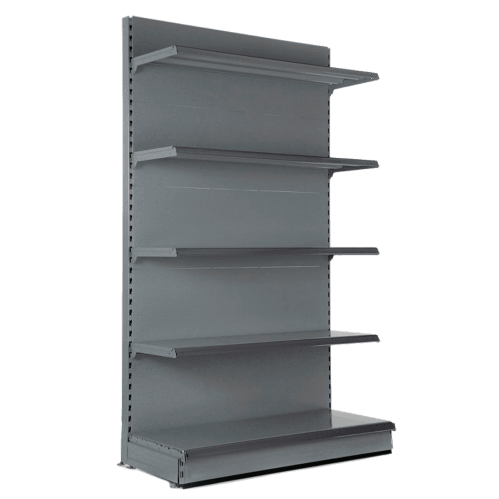 Wall Shelving Bay 2.4m | 570mm Base Shelf | 470mm Uppers - Store Fittings Direct