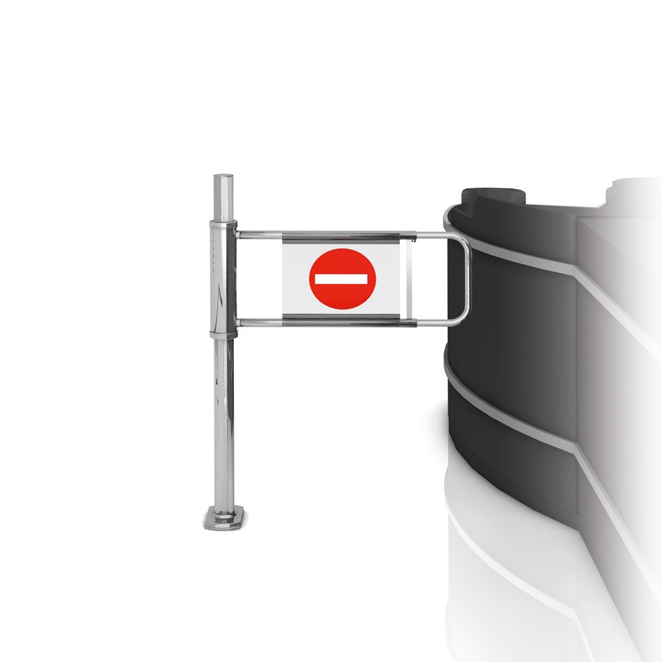 Wanzl Manual Mechanical Swing Gate | Checkout Gate - Store Fittings Direct