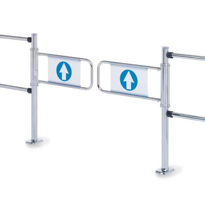 Wanzl Manual Swing Gate Bi-Directional | Checkout Gate - Store Fittings Direct