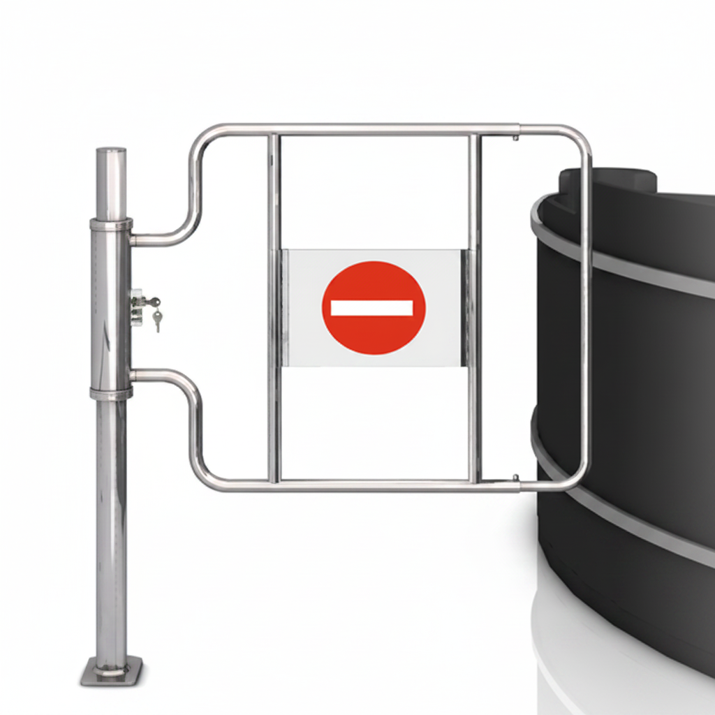 Alarmed Mechanical Checkout Closer Gate - Deep Arm