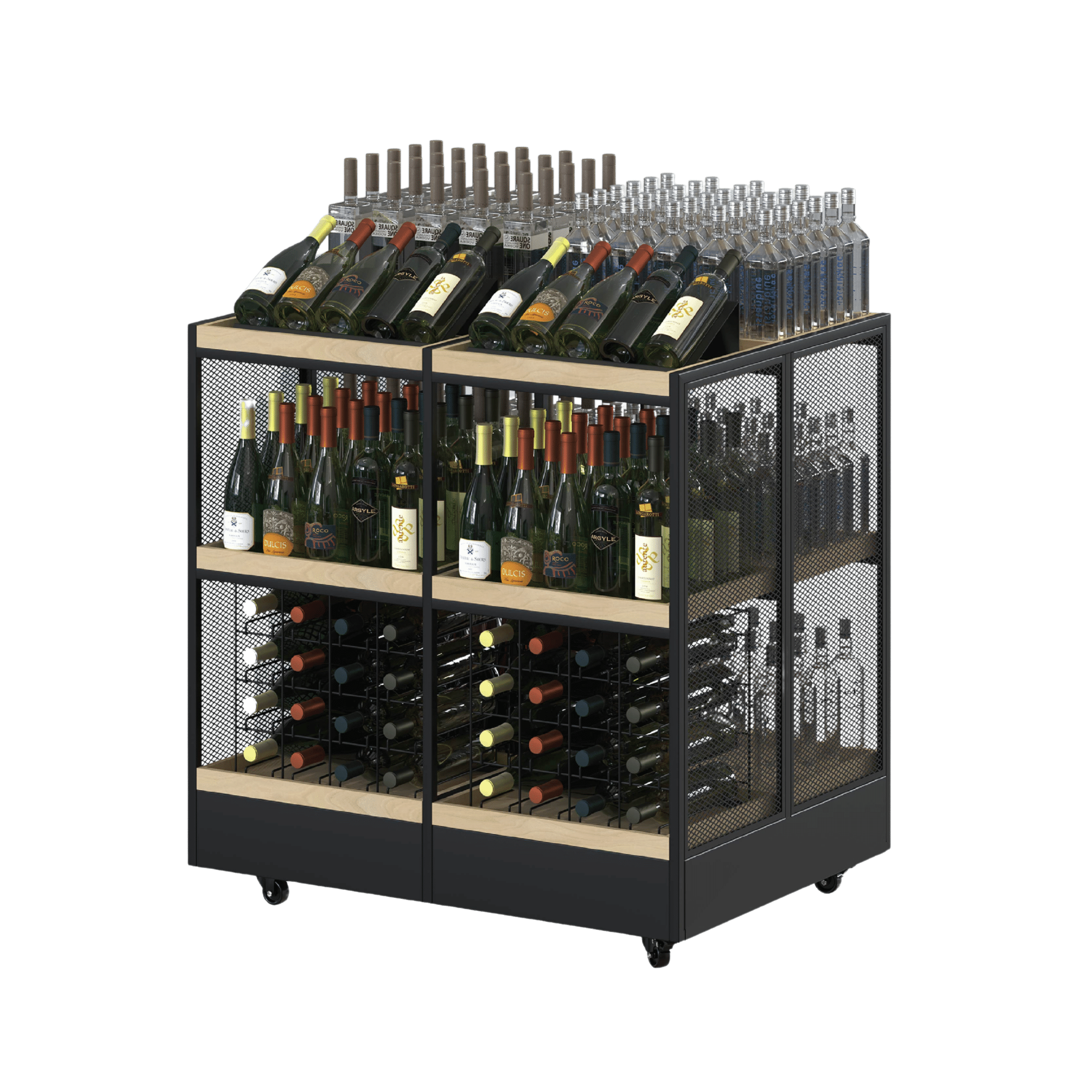 Wines and Spirits Display Stand | Shop Wine Rack - Store Fittings Direct