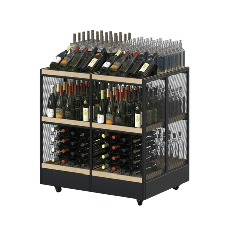 Wines and Spirits Display Stand | Shop Wine Rack - Store Fittings Direct