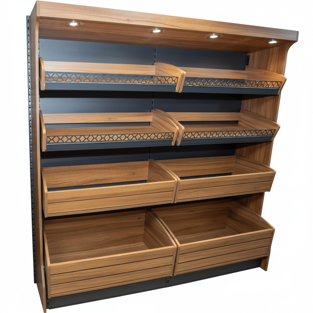 Wooden Bakery Display | Wall Bakery Display - Store Fittings Direct