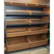 Wooden Bakery Display | Wall Bakery Display - Store Fittings Direct
