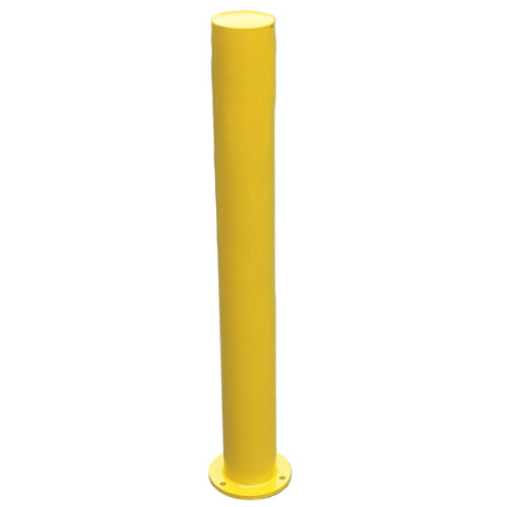 Yellow Galvanised Mild Steel Bollards | 750mm Above Ground - Store Fittings Direct