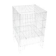 Zinc Plated Wire Dump Bin – Heavy Duty Retail Merchandising Basket - Store Fittings Direct
