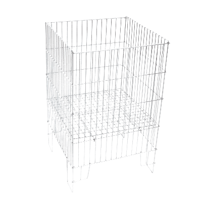 Zinc Plated Wire Dump Bin – Heavy Duty Retail Merchandising Basket - Store Fittings Direct
