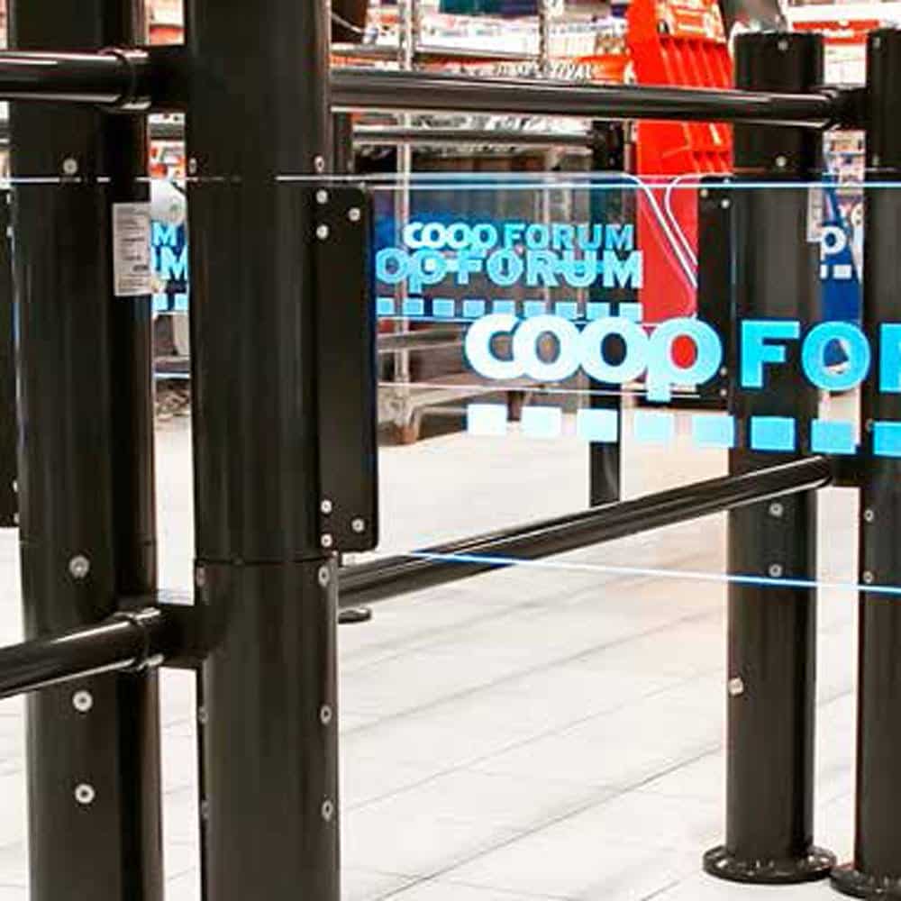 Automatic Swing Gate [AlphaGate] | Entrance Gate - Store Fittings Direct