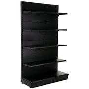 Wall shelving bay base shelf black