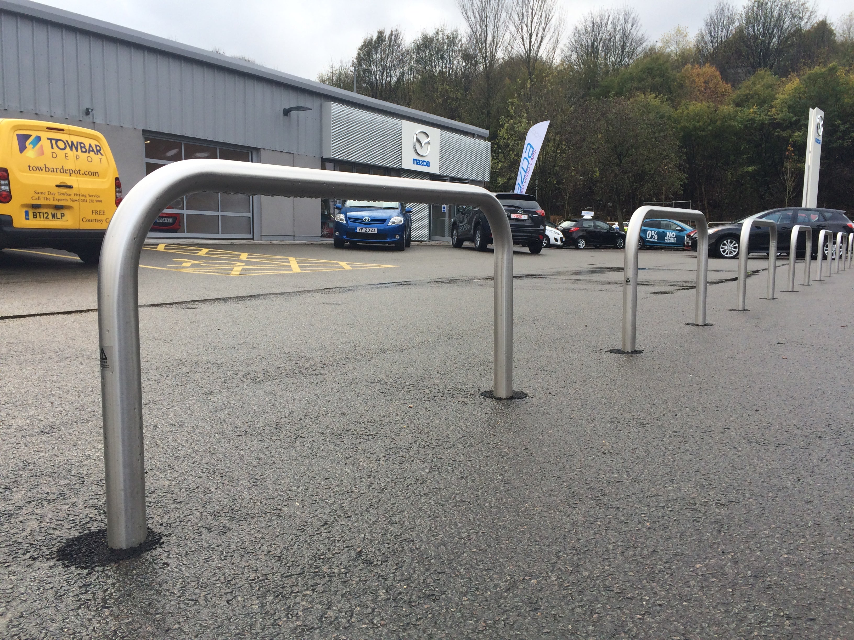 48mm Diameter Perimeter Hoop - Stainless Steel - Concrete In