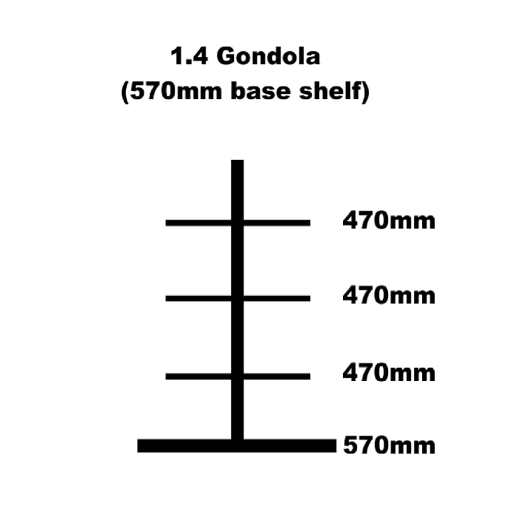 Gondola 570mm base