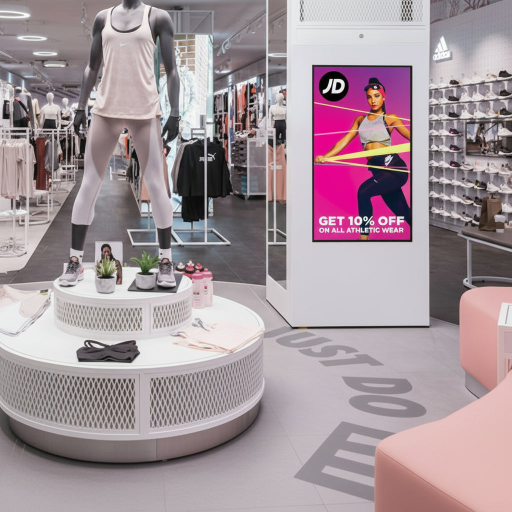 High Vibrance Large Format Commercial Monitor 700 cd/m2 | Professional Digital Signage Advertising Display UK