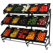 Mobile fruit and vegetable display