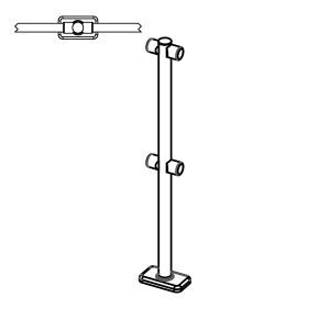 Modular Chrome Barrier Rail