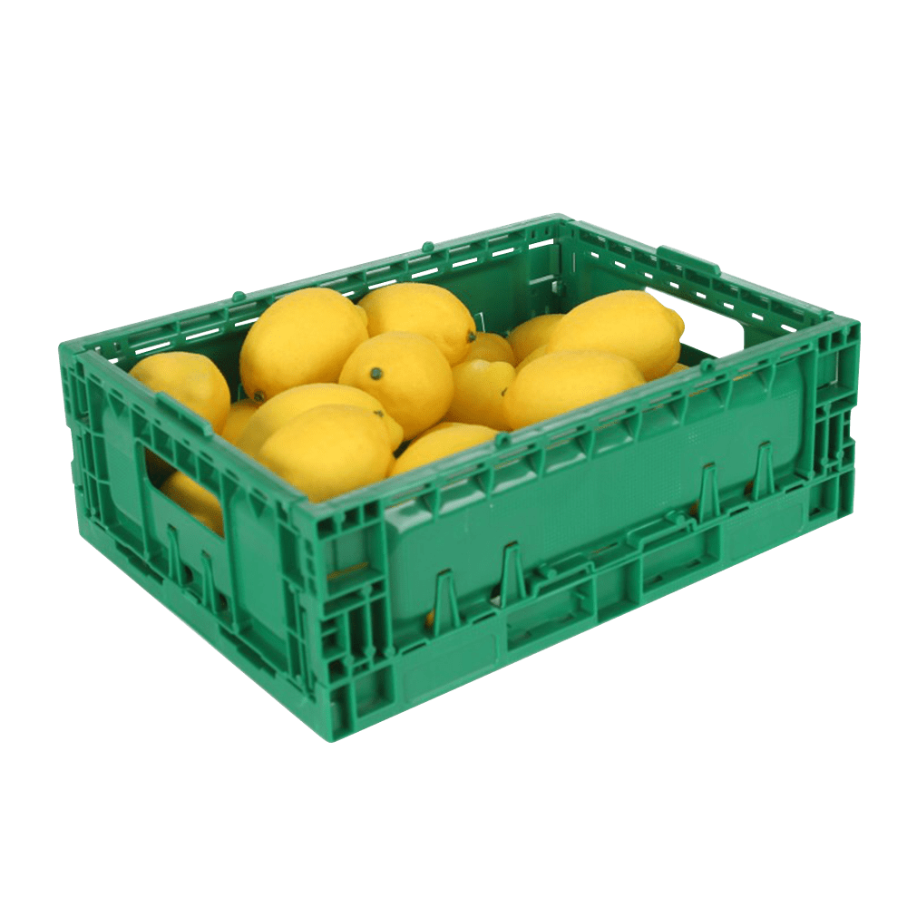 Plastic fruit and vegetable collapsible baskets