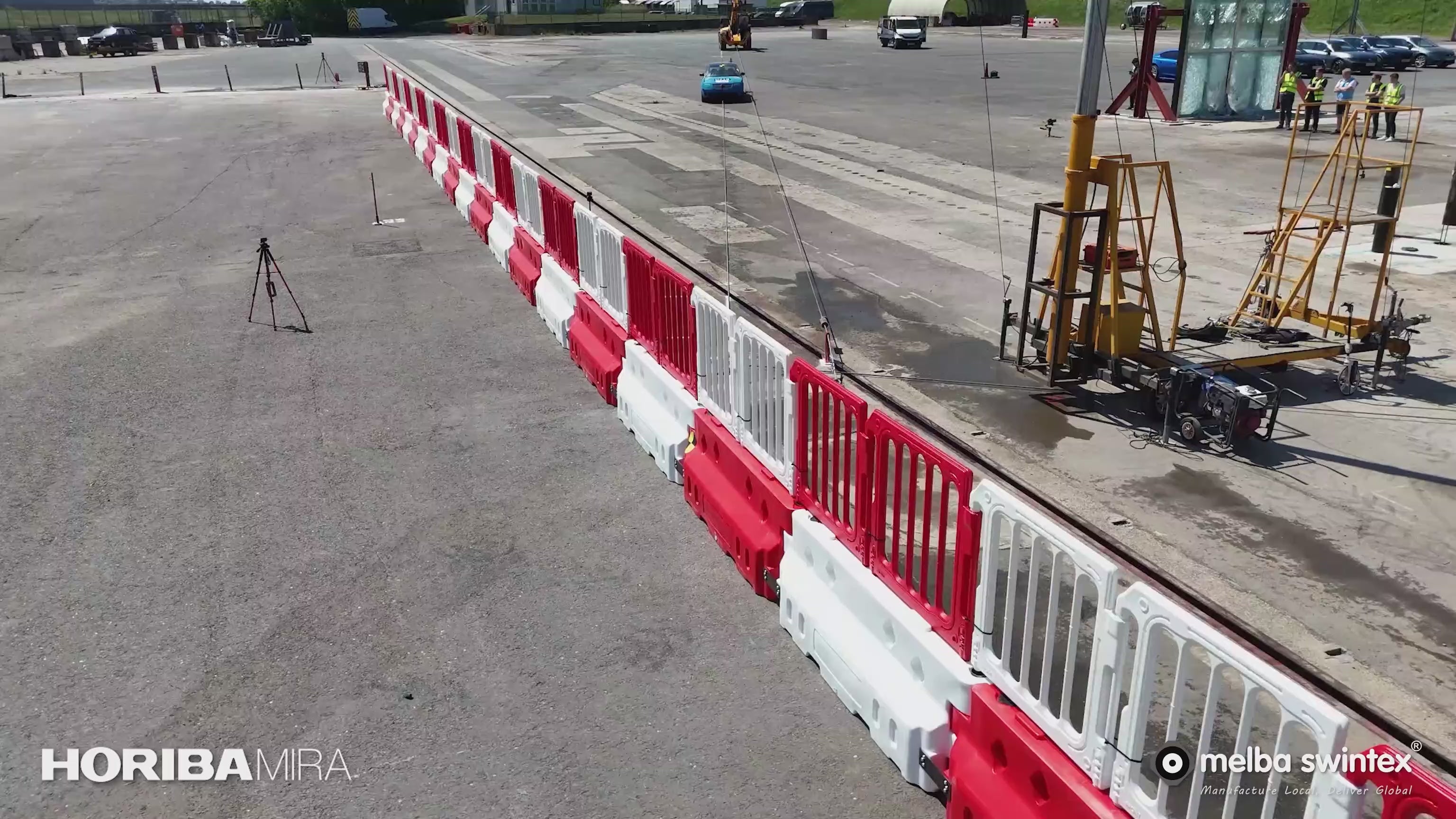 Load video: Defender 50 High-Impact Barrier for High-Risk Sites
