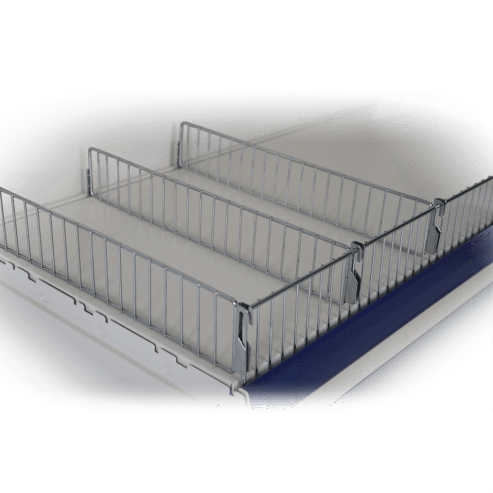 Shelf chrome dividers