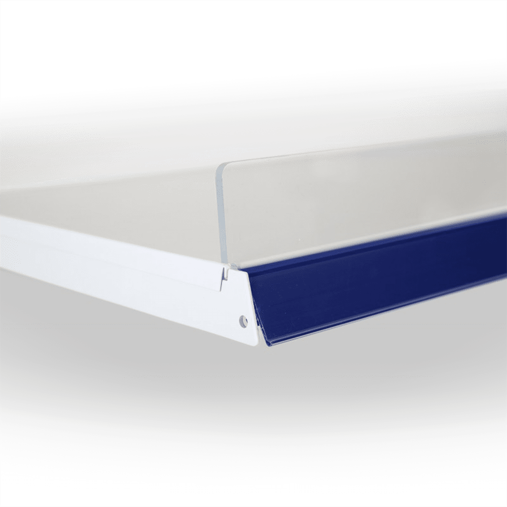 Shelf front acrylic riser