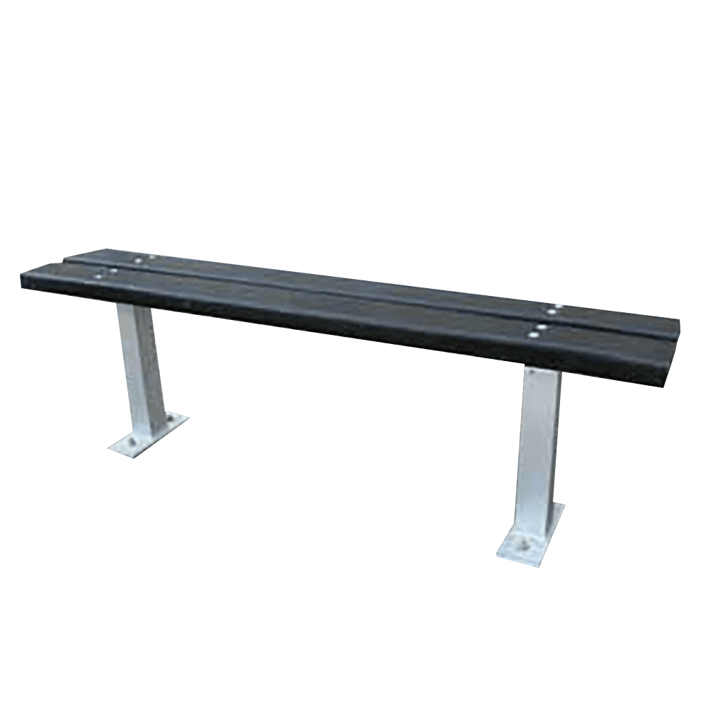 Single Recycled Plastic Seat Bench - Store Fittings Direct