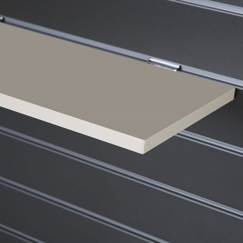 Slatwall cream shelf