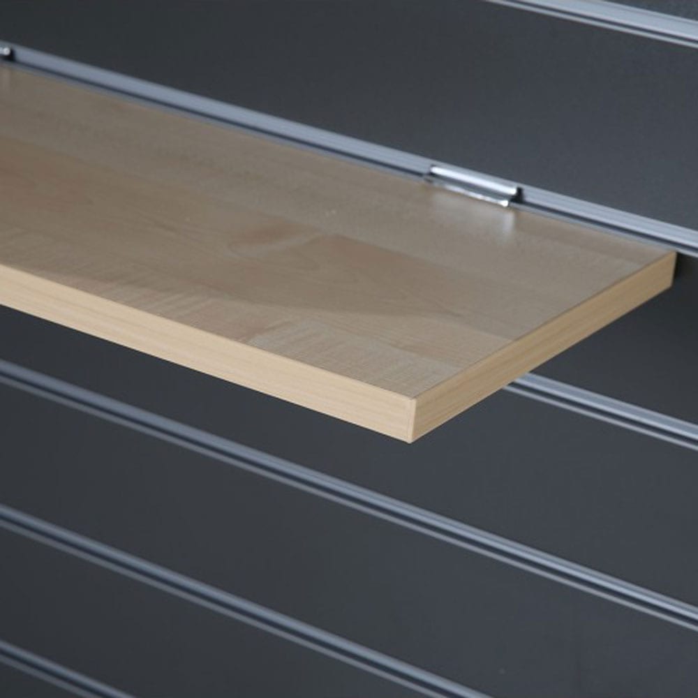 Slatwall maple shelf
