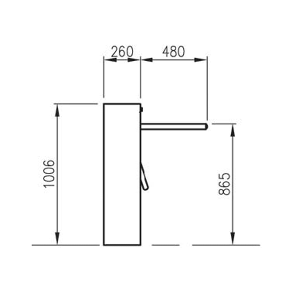 Triflo Console Access Control Half Height Turnstile