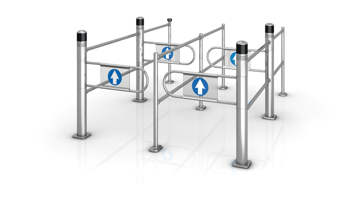 Wanzl Technoport Automatic Swing Gate | Checkout Gate